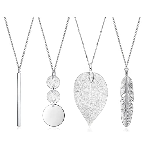 YQZIYOU 4 PCS Long Necklaces for Women - Fashion Pendant Necklace Jewelry YQZIYOU 4 PCS Long Necklaces for Women - Fashion Pendant Necklace Jewelry