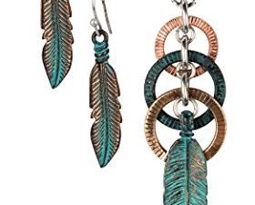 SPUNKYsoul Feather Circle Long Necklace for Women Collection