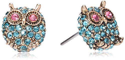 Betsey Johnson Pave Owl Stud Earrings Betsey Johnson Pave Owl Stud Earrings