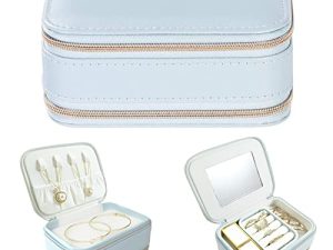 GASVAHA Small Jewelry Box Travel Jewelry Organizer: Travel Jewelry Case Jewelry Box Organizer for Women Girls