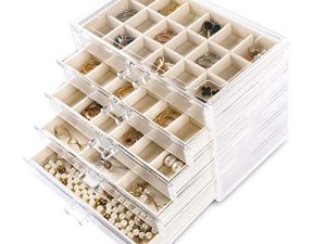 Frebeauty Acrylic Jewelry Organizer
