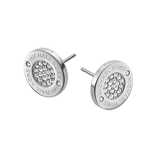 Michael Kors Stainless Steel Stud Earrings With Crystal Accents Michael Kors Stainless Steel Stud Earrings With Crystal Accents