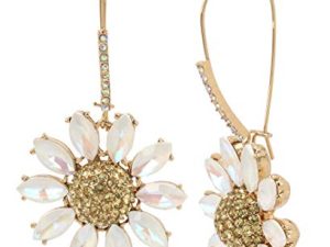 Betsey Johnson Flower Drop Earrings