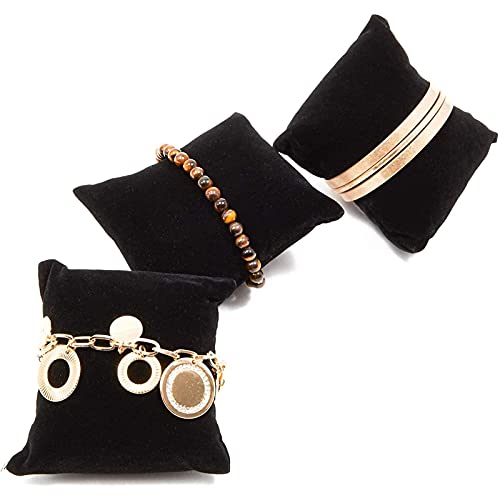 Juvale Bracelet Pillow Display 12-Pack Velvet Jewelry Display Pillow 3 x 3 inches - Black Juvale Bracelet Pillow Display 12-Pack Velvet Jewelry Display Pillow 3 x 3 inches - Black