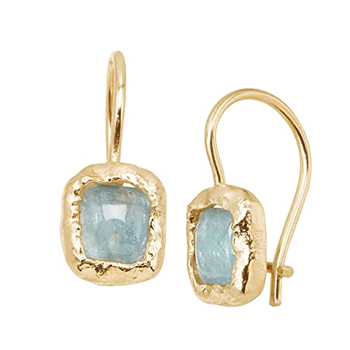 Silpada 'Mediterra' Natural Aquamarine Petite Drop Earrings in 14K Gold-Plated Sterling Silver Silpada 'Mediterra' Natural Aquamarine Petite Drop Earrings in 14K Gold-Plated Sterling Silver