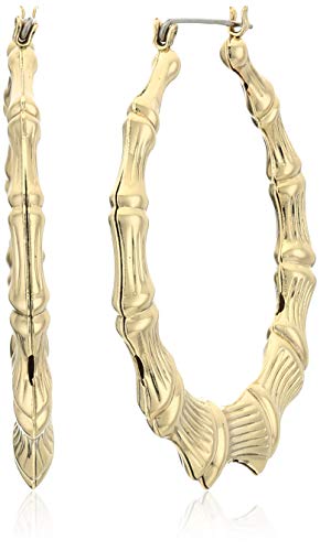 Betsey Johnson Large Bamboo Hoop Earrings Betsey Johnson Large Bamboo Hoop Earrings
