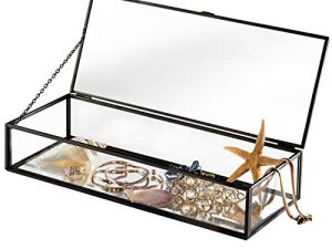 MyGift Glass Jewelry Box
