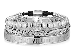 FUNEIA Stainless Steel Bracelets for Men