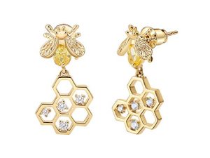 Emibele Dangle Bee Earrings