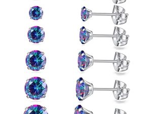 6 Pairs Stud Earrings Set