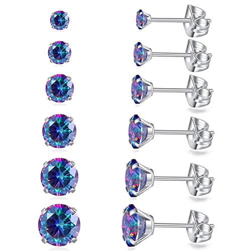 6 Pairs Stud Earrings Set 6 Pairs Stud Earrings Set