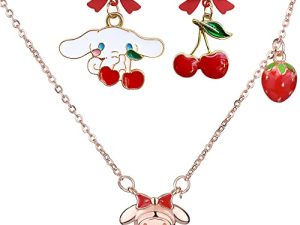 Red Necklace And Earring Sets For Women