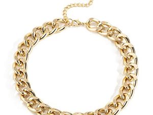 Ingemark Cuban Chunky Link Chain Choker Unisex Punk Style Thick Wide Necklace Jewelry