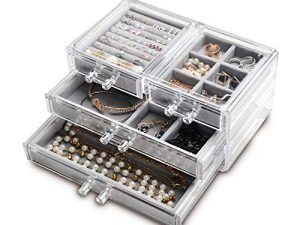 Acrylic Jewelry Box 4 Drawers