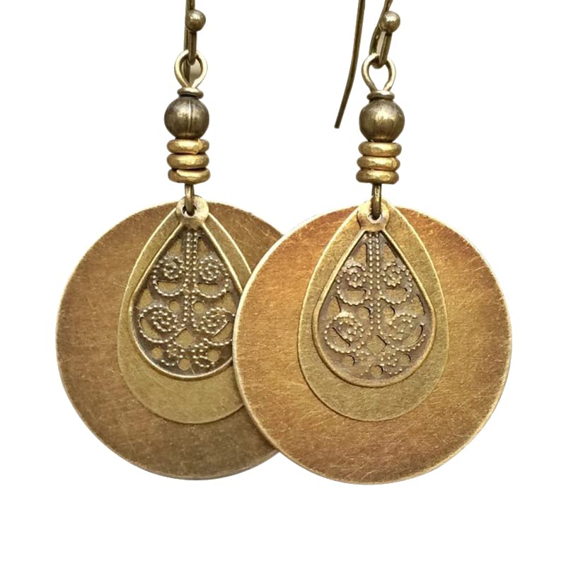 Bohemian Earrings - Dangle Boho Earrings - Brass Dangle Earrings - Boho Jewelry - Bohemian Jewelry - Ethnic Earrings - Ethnic Jewelry Bohemian Earrings - Dangle Boho Earrings - Brass Dangle Earrings - Boho Jewelry - Bohemian Jewelry - Ethnic Earrings - Ethnic Jewelry