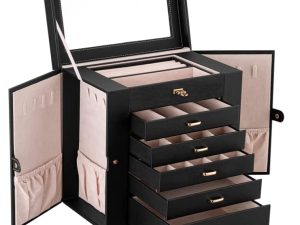 Oyydecor 5 Tier Jewelry Box Jewelry Case with Drawers