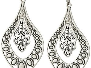 Lucky Brand Sahara Dust Filigree Oblong Earring