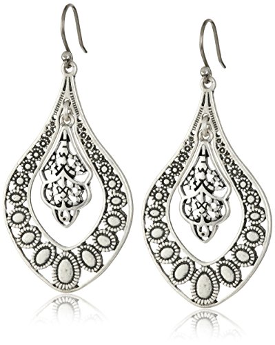 Lucky Brand Sahara Dust Filigree Oblong Earring Lucky Brand Sahara Dust Filigree Oblong Earring