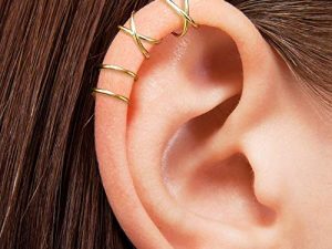 PAGOW Fake Helix Ear Cuff Cartilage Earring No Piercing 925 Sterling Silver