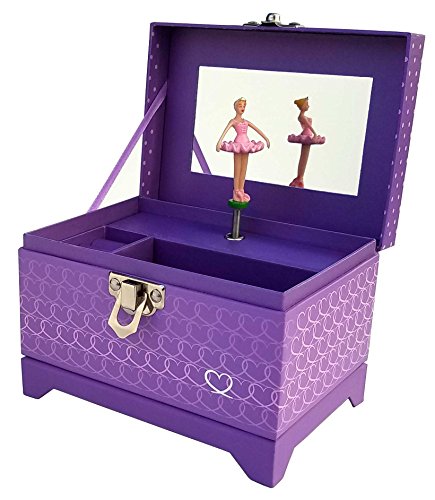 My Tiny Treasures Box Company Ballerina Music Box (Heart Ballerina Music Box - Purple) My Tiny Treasures Box Company Ballerina Music Box (Heart Ballerina Music Box - Purple)