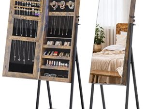 Nicetree Standing Jewelry Mirror Cabinet