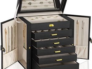 AKOZLIN Huge Jewelry Box Organizer Functional Lockable