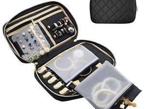 ProCase Travel Jewelry Organizer Case for Women Christmas Valentine's Day Gift