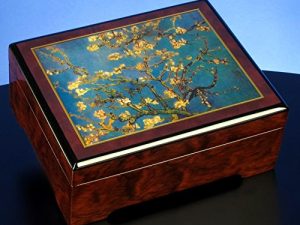 The San Francisco Music Box Company Van Gogh Almond Blossom 1890" Musical Jewelry Box