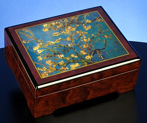 The San Francisco Music Box Company Van Gogh Almond Blossom 1890" Musical Jewelry Box The San Francisco Music Box Company Van Gogh Almond Blossom 1890" Musical Jewelry Box