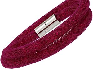Swarovski Stardust Fuchsia Double Wrap Bracelet 5089833