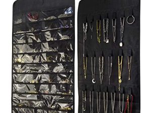 CRUGLA 2 Packs Hanging Jewelry Organizer Set