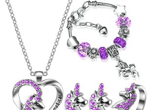 Unicorn Jewelry Set for Girls Includes Unicorn Necklace