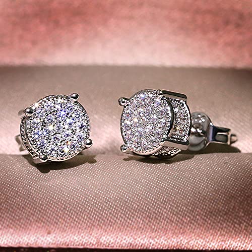 2022 New Women Synthetic Diamond Ear Studs Jewelry Wedding Gift for Girls Women 2022 New Women Synthetic Diamond Ear Studs Jewelry Wedding Gift for Girls Women