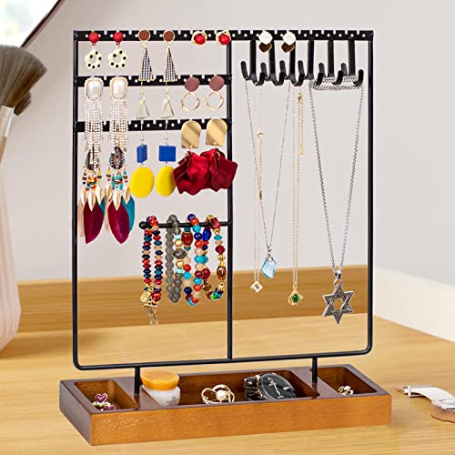 ULGWDMLS Necklace Holder Stand Earring Holder Jewelry Organizer Holder for Earring Necklace Bracelets Watches and Rings ULGWDMLS Necklace Holder Stand Earring Holder Jewelry Organizer Holder for Earring Necklace Bracelets Watches and Rings