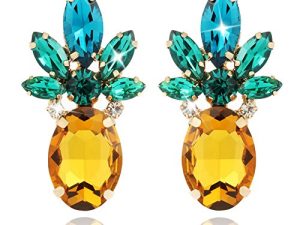 Pineapple Earrings Jewelry Gifts for Women Teens Girl-1 Pair by Holylove