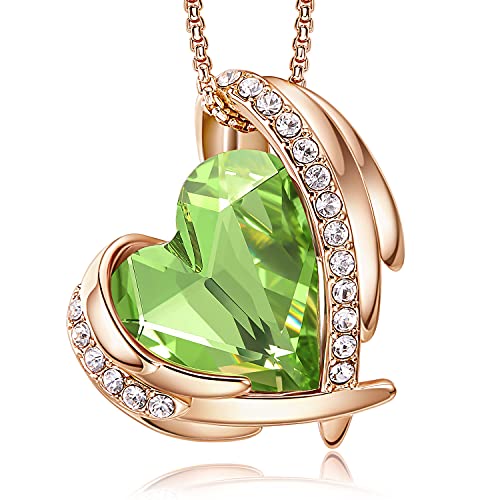 CDE Love Heart Pendant Necklaces for Women Silver Tone Rose Gold Tone Crystals Birthstone Christmas Jewelry Gifts for Women Birthday/Anniversary Day/Valentine’s Day CDE Love Heart Pendant Necklaces for Women Silver Tone Rose Gold Tone Crystals Birthstone Christmas Jewelry Gifts for Women Birthday/Anniversary Day/Valentine’s Day