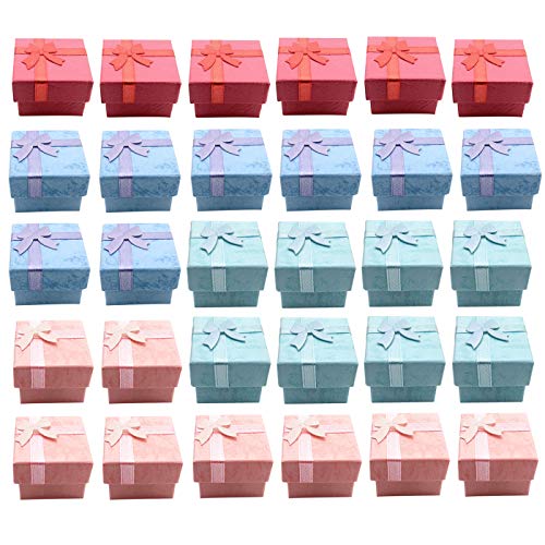 Markeny 32 Pcs Gift Box Set Ring for Ring and Earring Jewelry Anniversaries Markeny 32 Pcs Gift Box Set Ring for Ring and Earring Jewelry Anniversaries