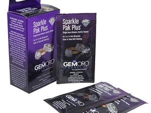 GEMORO Sparkle Pak Plus Pre-Measured Packets - Ultimate Jewelry Cleaner for 1 to 1.5-Pint Ultrasonic & Sonic Cleaners