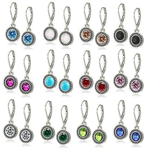 12 Pairs Silver Dangle Earrings for Women Multipack Teen Girls Small Hoop Earrings with Charm Leverback Earrings for Women Handmade Earrings Bohemian Jewelry 12 Pairs Silver Dangle Earrings for Women Multipack Teen Girls Small Hoop Earrings with Charm Leverback Earrings for Women Handmade Earrings Bohemian Jewelry