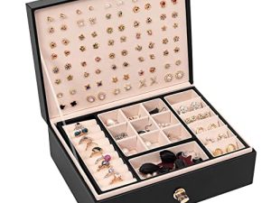 Zumier Jewelry Organizer Box with PU Leather for Ring