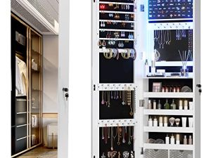 Vlsrka 47.2" LED Jewelry Mirror Cabinet